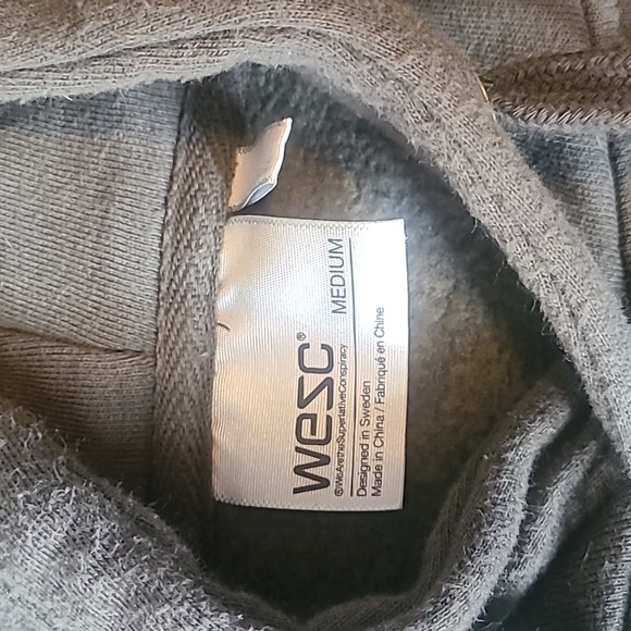 WESC Hoodie Pullover Size Medium Forest Green - Picture 2 of 5